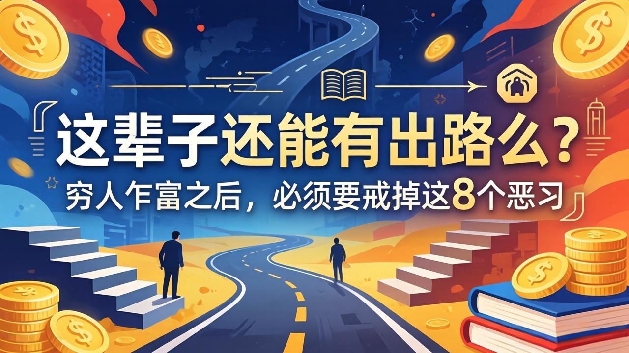关于人生两篇付费文章【这辈子还能有出路么？】【穷人乍富之后，必须要戒掉这8个恶习】-shxbox省心宝盒