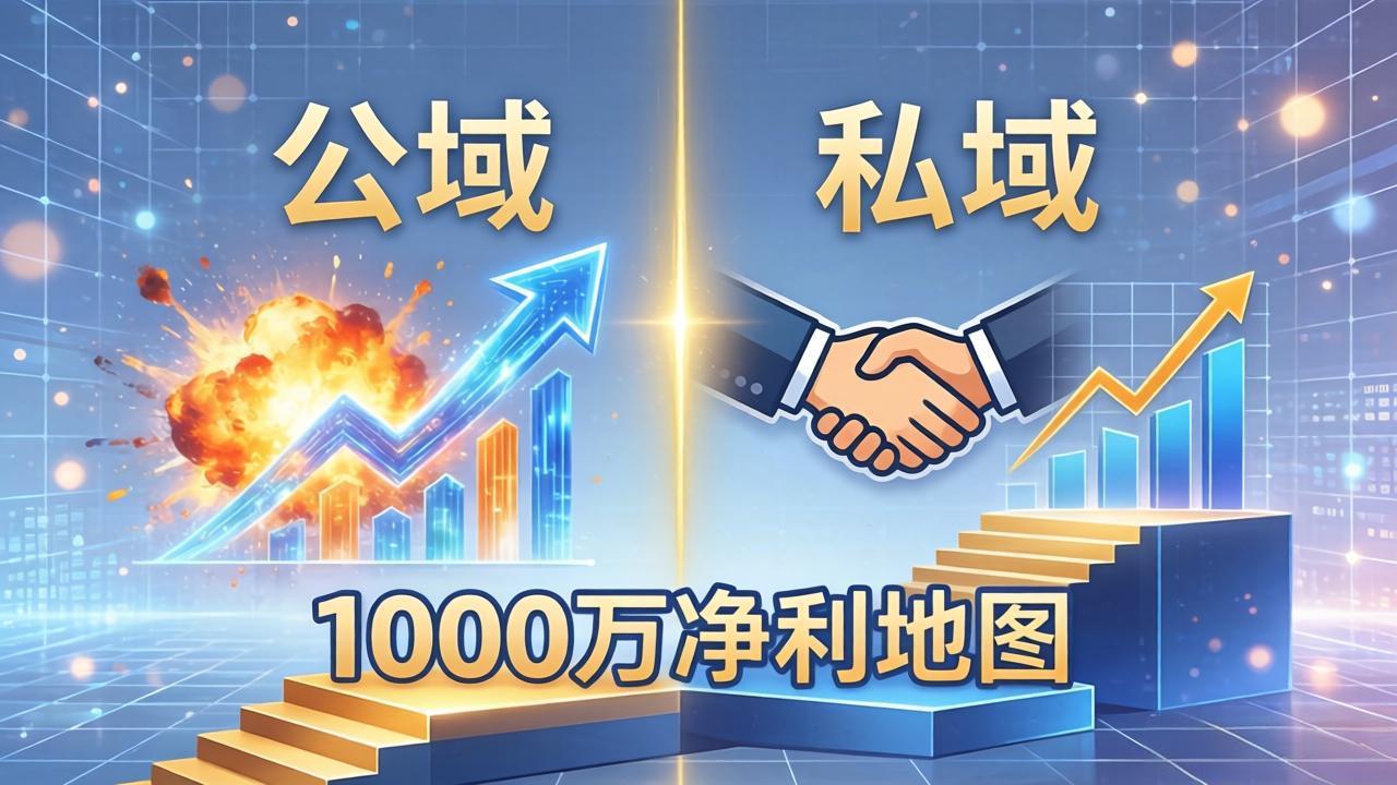 公域玩命出爆款，私域悄悄做成交：这套AI内训课，2026给你打通1000万净利的地图-shxbox省心宝盒