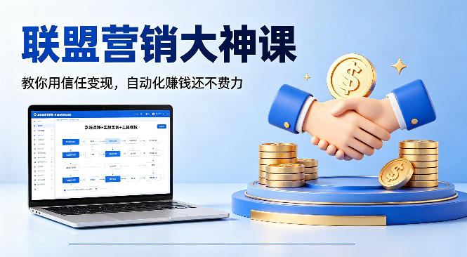 联盟营销大神课，教你用信任变现，自动化賺钱还不费力【原创双语字幕】-shxbox省心宝盒
