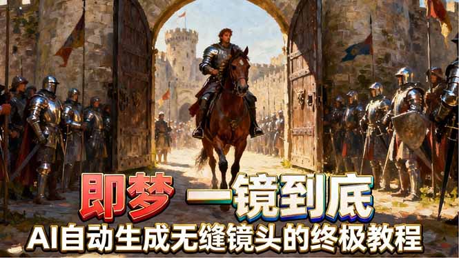 即梦AI一镜到底终极教程，智能补帧+运镜技巧，AI自动生成无缝丝滑长镜头高效出片-shxbox省心宝盒