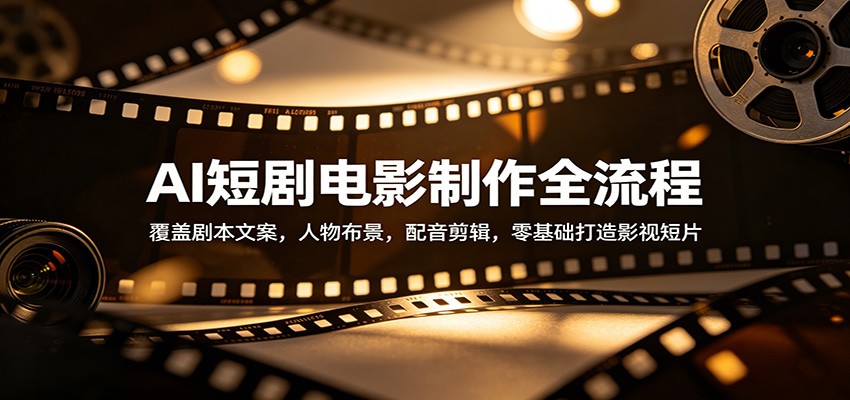 AI短剧电影制作全流程：覆盖剧本文案，人物布景，配音剪辑，零基础打造影视短片-shxbox省心宝盒