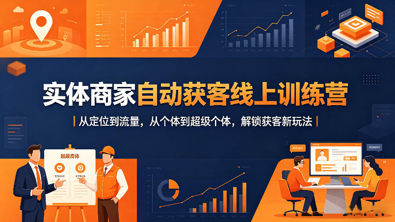 实体商家自动获客线上训练营｜从定位到流量，从个体到超级个体，解锁获客新玩法-shxbox省心宝盒