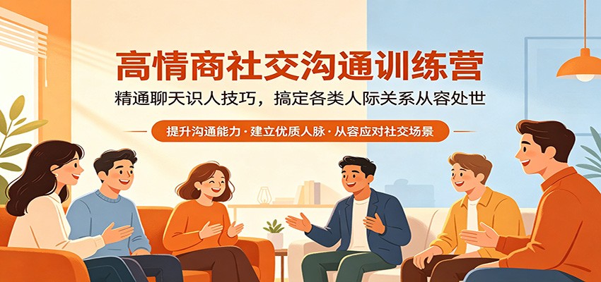 高情商社交沟通训练营：精通聊天识人技巧，搞定各类人际关系从容处世-shxbox省心宝盒