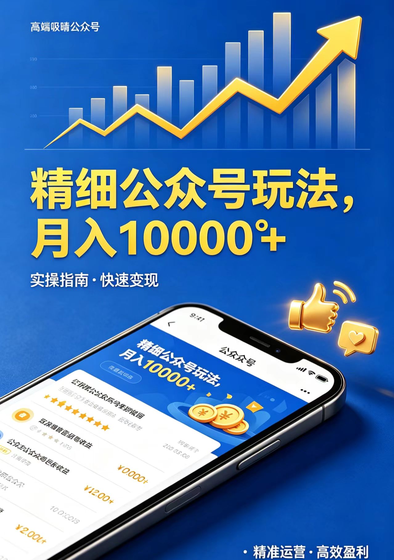 精细公众号玩法，月入10000+，实操指南，快速变现-shxbox省心宝盒