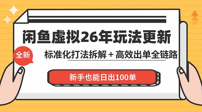 闲鱼虚拟从0到1系统化运营课程：标准化打法拆解 + 高效出单全链路教学，新手也能日出100单-shxbox省心宝盒