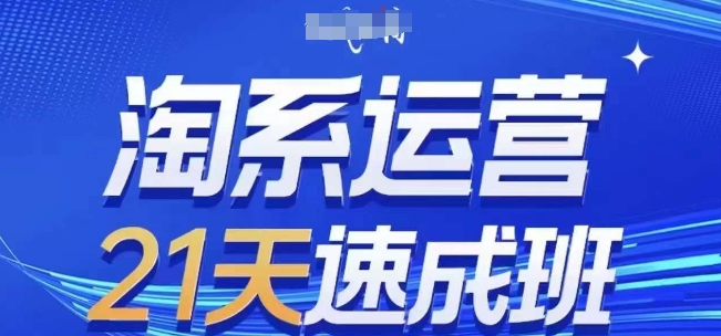 淘系运营21天速成班，0基础轻松搞定淘系运营，不做假把式，快速复制落地(更新26年4月)-shxbox省心宝盒