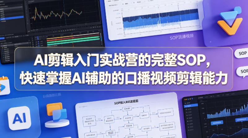 AI剪辑入门实战营的完整SOP，快速掌握AI辅助的口播视频剪辑能力-shxbox省心宝盒