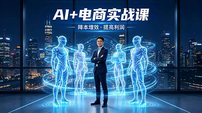 AI+电商实战课，1人+N个AI 智能体，把SOP变AI员工，实现降本增效提高利润-shxbox省心宝盒