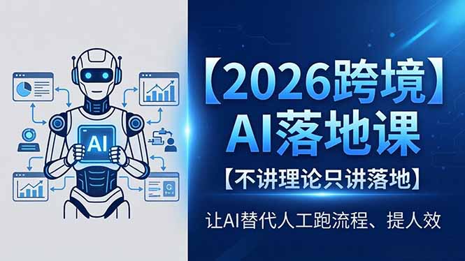 2026跨境AI落地课，不讲理论只讲落地，让AI替代人工跑流程、提人效-shxbox省心宝盒