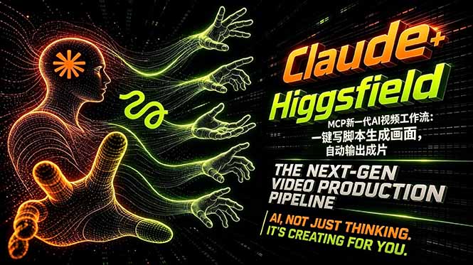 Claude+Higgsfield MCP新一代AI视频工作流：一键写脚本生成画面，自动输出成片-shxbox省心宝盒