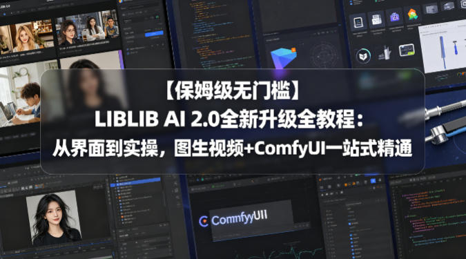 【保姆级无门槛】LIBLIB AI 2.0全新升级全教程：从界面到实操，图生视频+ComfyUI一站式精通-shxbox省心宝盒