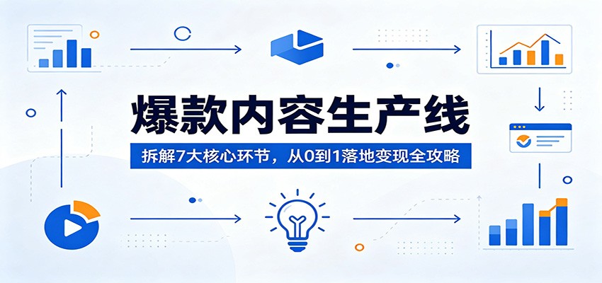 爆款内容生产线：拆解7大核心环节，从0到1落地变现全攻略-shxbox省心宝盒