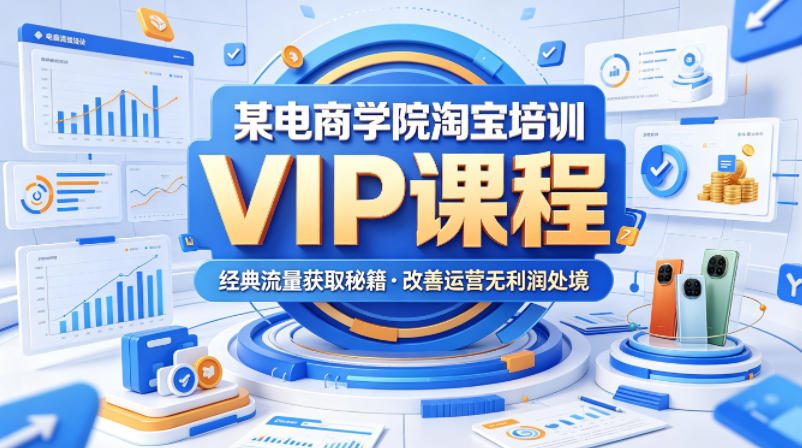 某电商学院淘宝培训VIP课程，各种经典有用的流量获取秘籍，改善运营产品没利润的处境(2026年5月)-shxbox省心宝盒