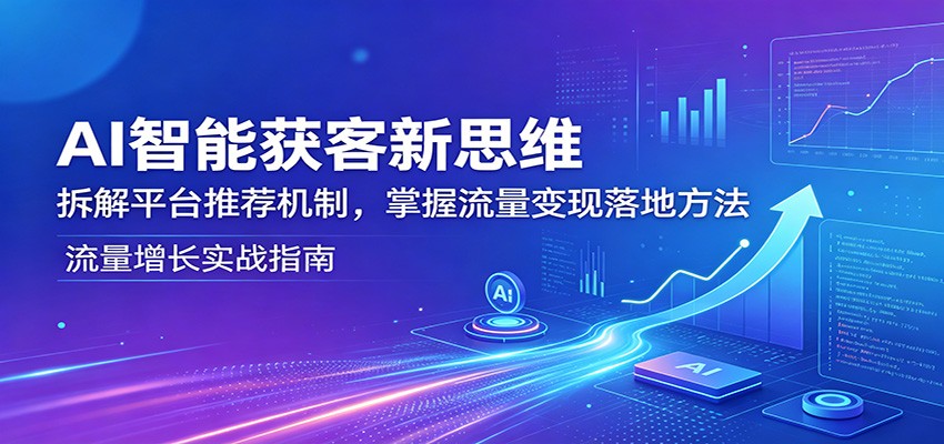 AI智能获客新思维：拆解平台推荐机制，掌握流量变现落地方法-shxbox省心宝盒