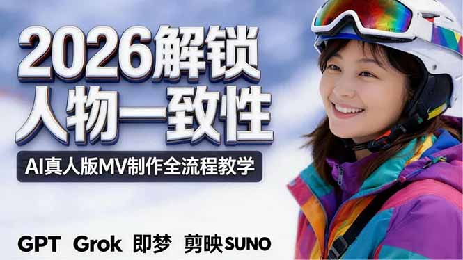 2026独创解锁人物一致性：AI真人版MV制作，不讲空话，不拼概念，全流程实操-shxbox省心宝盒