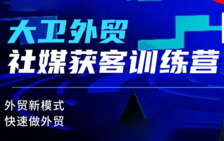 大卫老师·外贸社媒获客独家训练营(更新4月)-shxbox省心宝盒