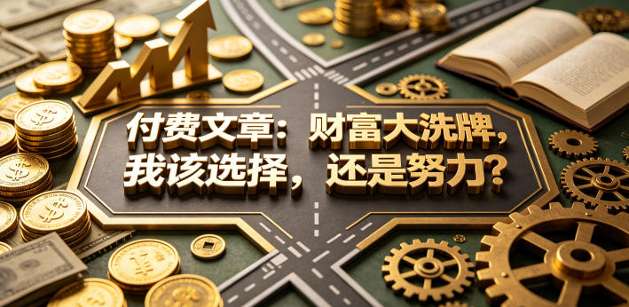 付费文章：财富大洗牌，我该选择，还是努力？-shxbox省心宝盒
