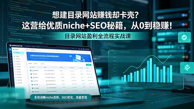想建目录网站赚钱却卡壳？这营给优质 niche+SEO 秘籍，从 0 到稳赚！-shxbox省心宝盒