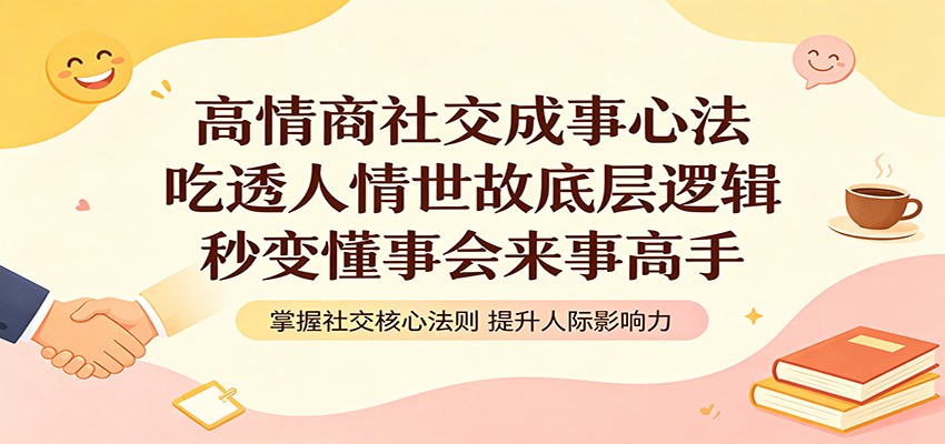 高情商社交成事心法：吃透人情世故底层逻辑，秒变懂事会来事高手-shxbox省心宝盒