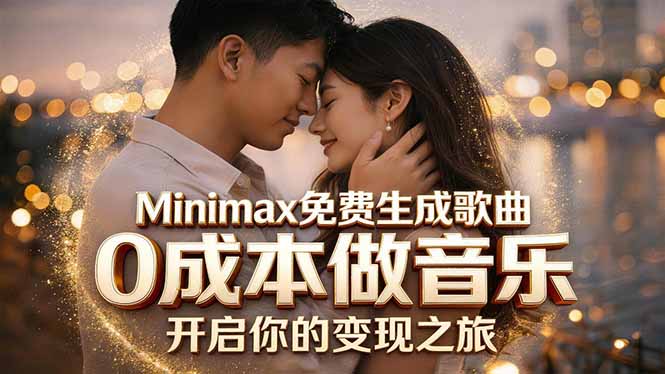 Minimax免费生成歌曲实测！0成本做音乐，说唱流行Lofi一键生成-shxbox省心宝盒