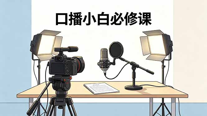 口播小白必修课：录像收音灯光设备+脚本撰写，搭专业级录制场景-shxbox省心宝盒