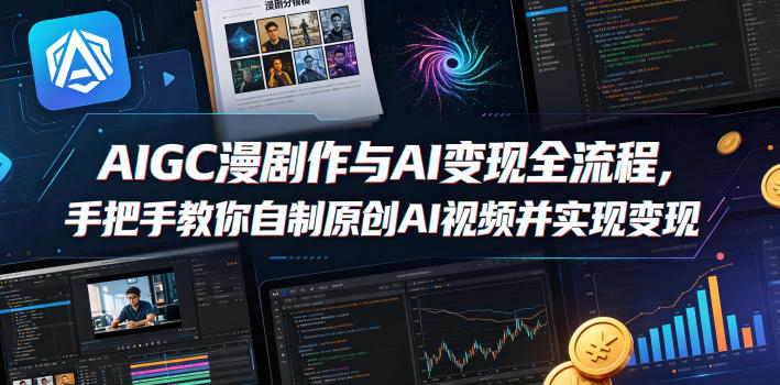 AIGC漫剧创作与AI变现全流程，手把手教你自制原创AI视频并实现变现-shxbox省心宝盒