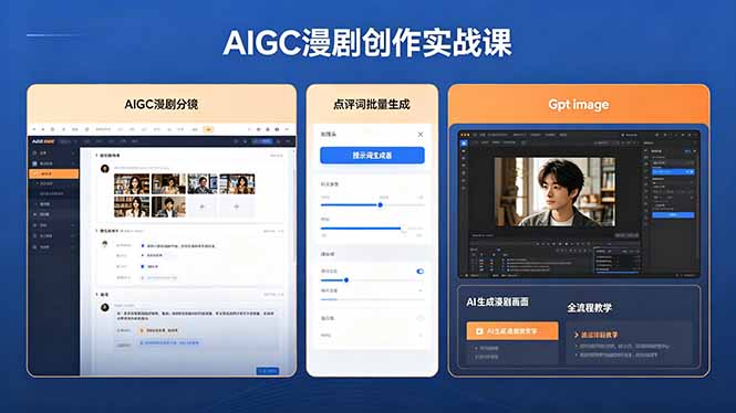 AIGC漫剧创作实战课，提示词批量生成分镜剧本，Gpt image+维洛全流程教学助你AI变现-shxbox省心宝盒