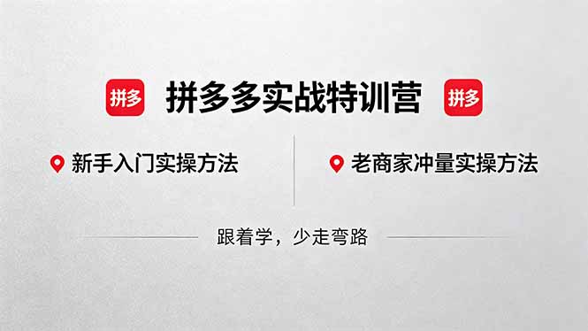 拼多多实战特训营(更新5月15-shxbox省心宝盒