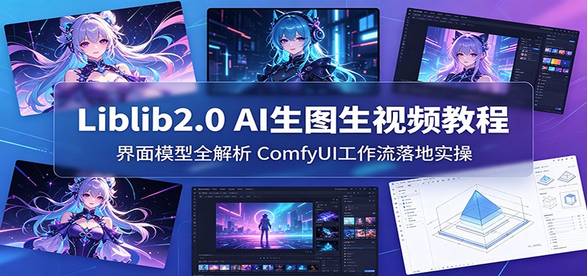 Liblib2.0 AI生图生视频教程：界面模型全解析，ComfyUI工作流落地实操-shxbox省心宝盒