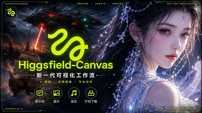 Higgsfield Canvas AI视频制作详解，节点式工作流搭建，重构新式视频创作完整教程-shxbox省心宝盒