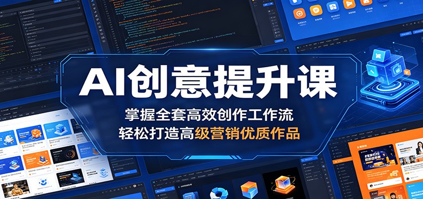 AI创意提升课：掌握全套高效创作工作流，轻松打造高级营销优质作品-shxbox省心宝盒