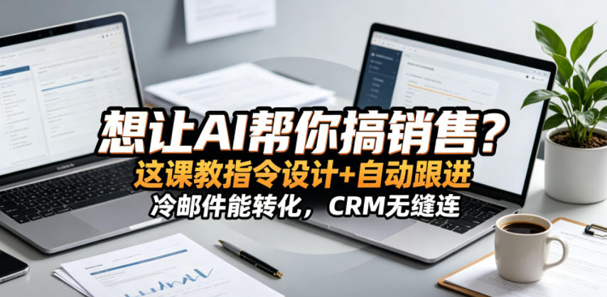 想让AI帮你搞销售？这课教指令设计+自动跟进，冷邮件能转化，CRM无缝连！【原创双语字幕】-shxbox省心宝盒