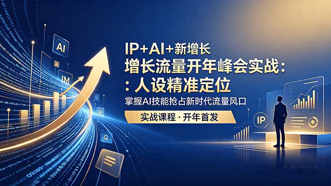 IP+AI+新增长 流量开年 峰会实战：人设精准定位 掌握AI技能抢占新时代流量风口-shxbox省心宝盒