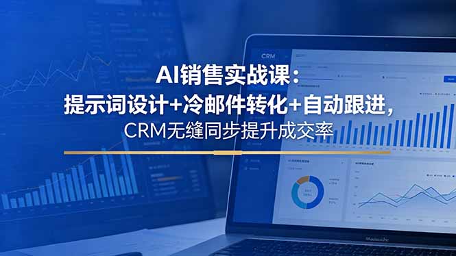 AI销售实战课：提示词设计+冷邮件转化+自动跟进，CRM无缝同步提升成交率-shxbox省心宝盒