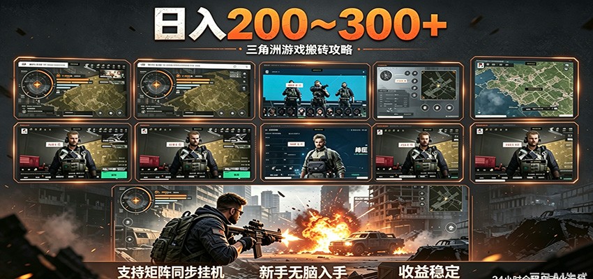 日入200~300+ 三角洲全自动搬砖项目，新手零门槛即可无脑入手-shxbox省心宝盒