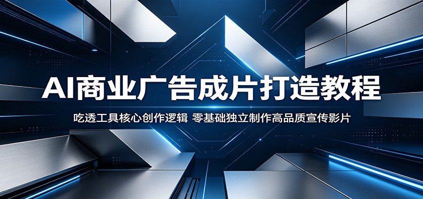 AI商业广告成片打造教程：吃透工具核心创作逻辑，零基础独立制作高品质宣传影片-shxbox省心宝盒