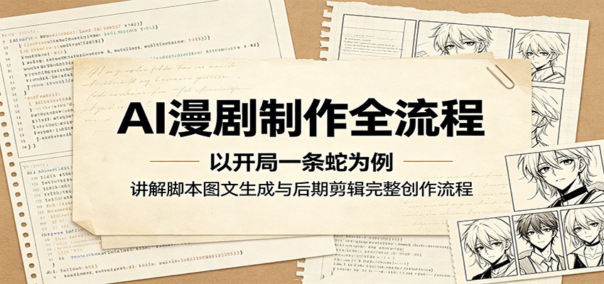 AI漫剧制作全流程：以开局一条蛇为例，讲解脚本图文生成与后期剪辑完整创作流程-shxbox省心宝盒