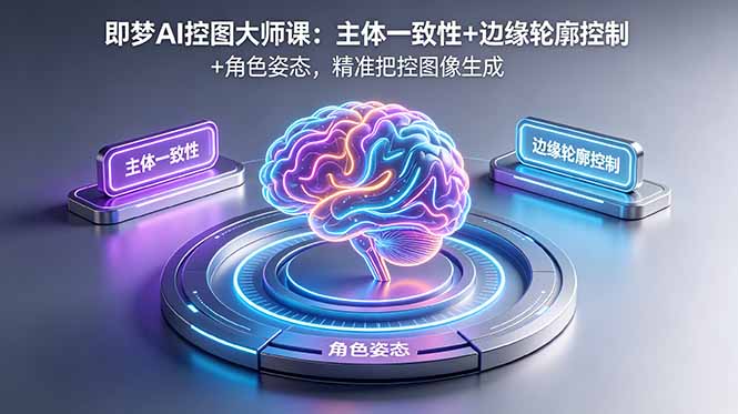 即梦AI控图大师课：主体一致性+边缘轮廓控制+角色姿态，精准把控图像生成-shxbox省心宝盒