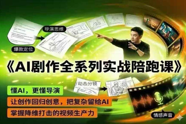 AI剧作全系列实战陪跑课，懂AI，更懂导演，让创作回归创意，把复杂留给AI，掌握降维打击的视频生产力-shxbox省心宝盒