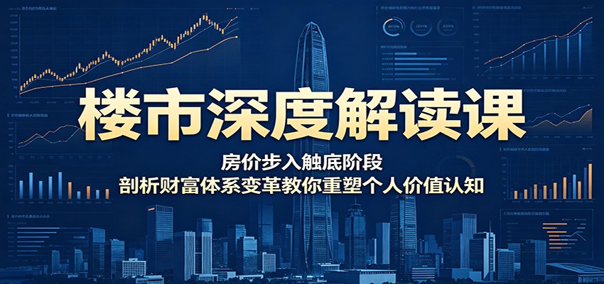 楼市深度解读课：房价步入触底阶段，剖析财富体系变革教你重塑个人价值认知-shxbox省心宝盒