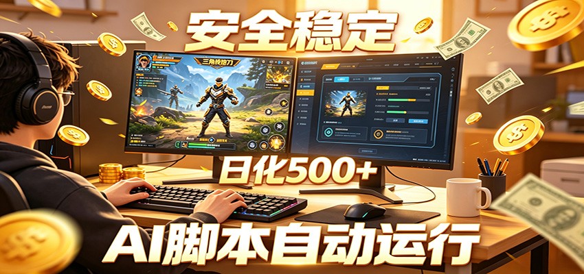 三角洲全自动挂机，AI脚本躺赚，日化500+-shxbox省心宝盒