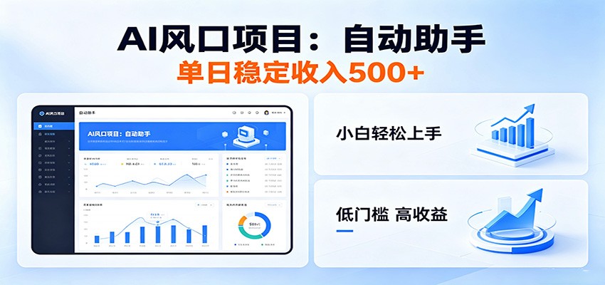 全新AI自动助手项目，低门槛入局，每日稳定收益500以上-shxbox省心宝盒