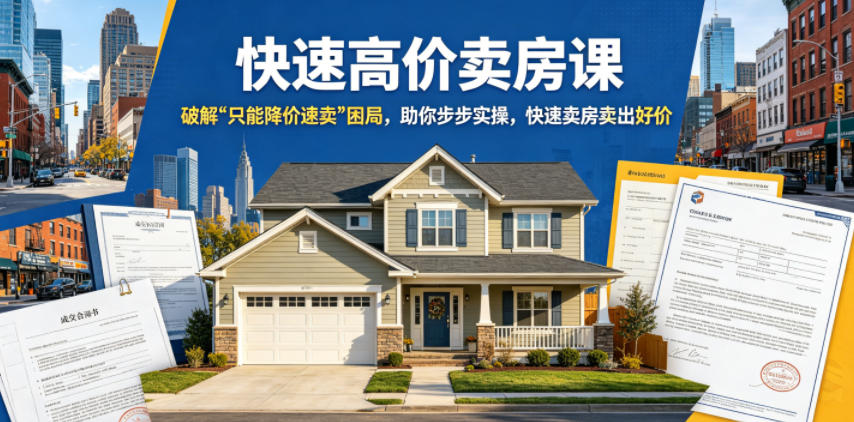 快速高价卖房课，破解“只能降价速卖”困局，助你步步实操，快速卖房卖出好价(更新2026)-shxbox省心宝盒