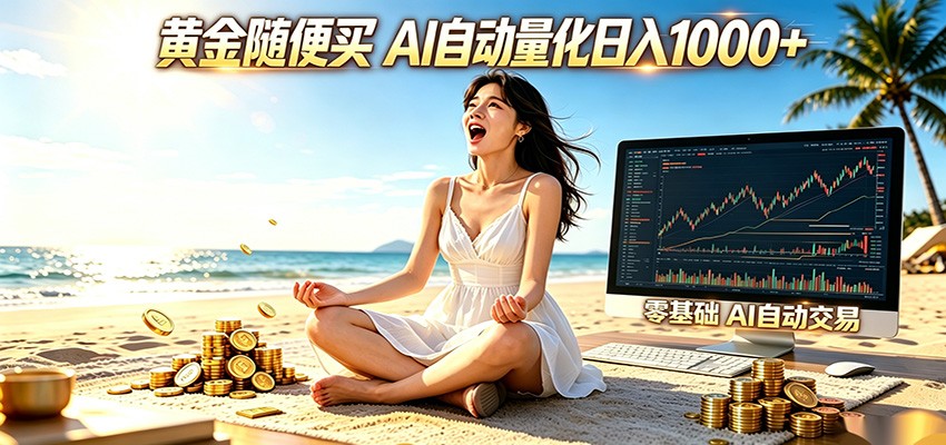 黄金随便买？AI自动外汇量化交易 在家当皇帝 日入1000+-shxbox省心宝盒