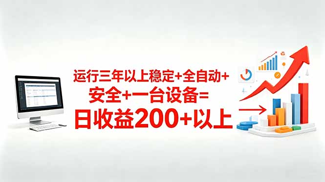 三年以上稳定+全自动+安全+一台设备=日收益200+-shxbox省心宝盒