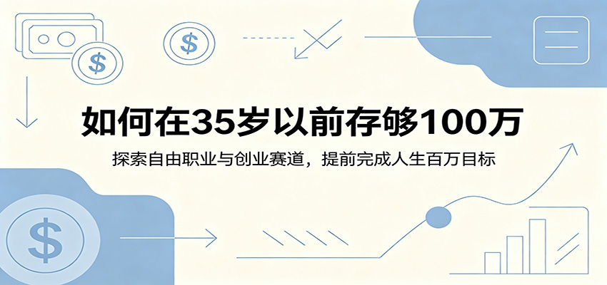 如何在35岁以前存够100万：探索自由职业与创业赛道，提前完成人生百万目标-shxbox省心宝盒