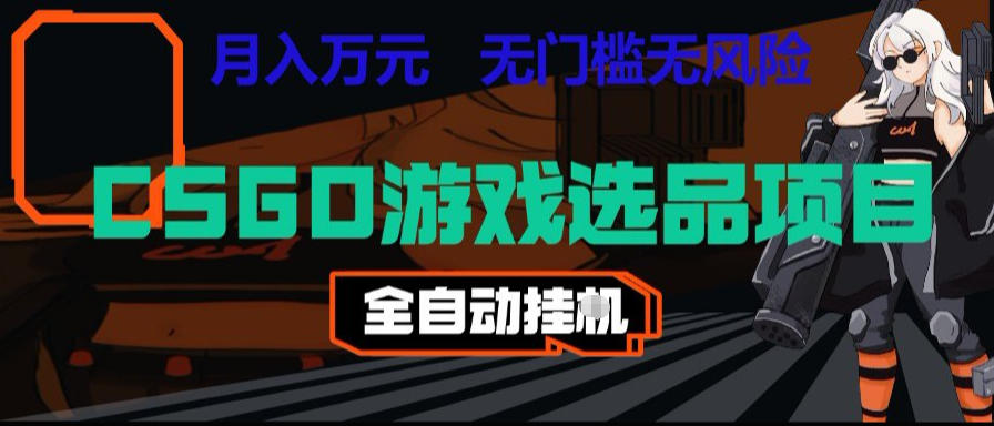 CSGO游戏自动扫货项目，全自动运行，月入1W，无风险，长期稳定可以做【揭秘】-shxbox省心宝盒
