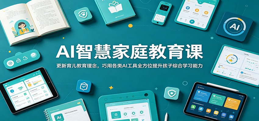 AI智慧家庭教育课：更新育儿教育理念，巧用各类AI工具全方位提升孩子综合学习能力-shxbox省心宝盒