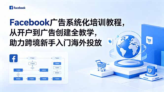 Facebook广告系统化培训教程，从开户到广告创建全教学，助力跨境新手入门海外投放-shxbox省心宝盒