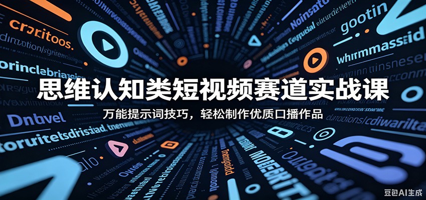 思维认知类短视频赛道实战课：万能提示词技巧，轻松制作优质口播作品-shxbox省心宝盒